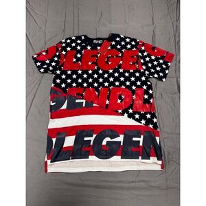 Another Hype Piece AHP Mens 4XL Legend USA Flag Stars Stripes T-Shirt NWT